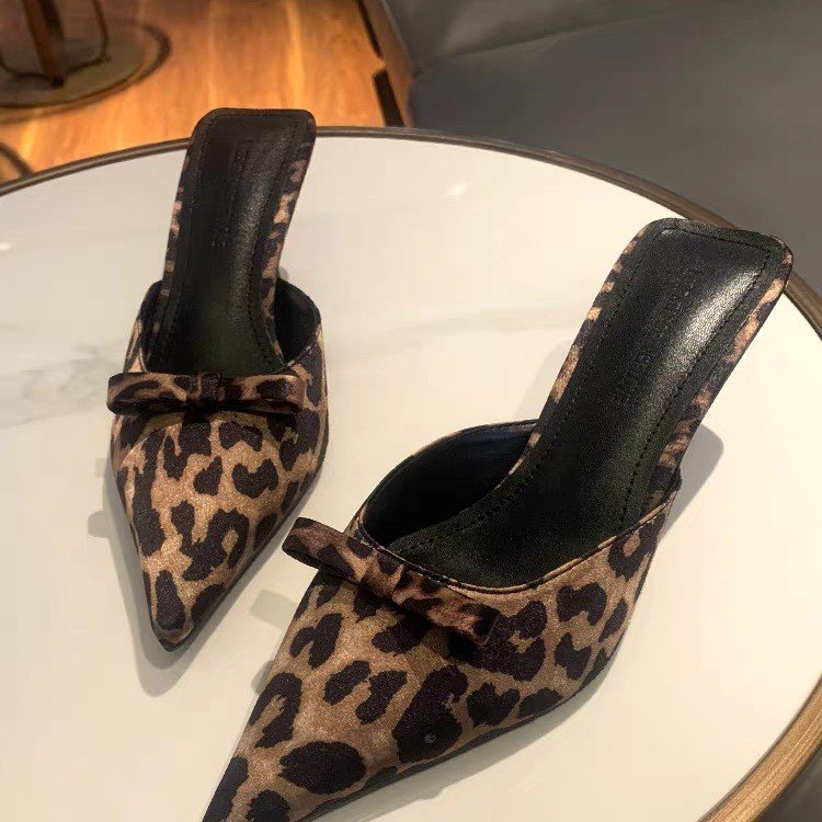 women's leopard-print pointed  - Ethnic Fashion In ulasan dan harga