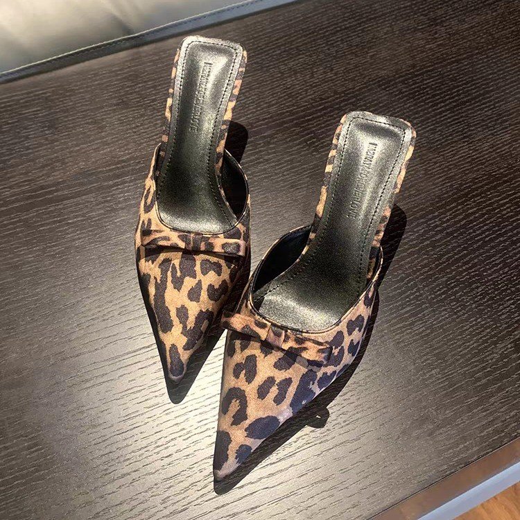 women's leopard-print pointed  - Ethnic Fashion In ulasan dan harga
