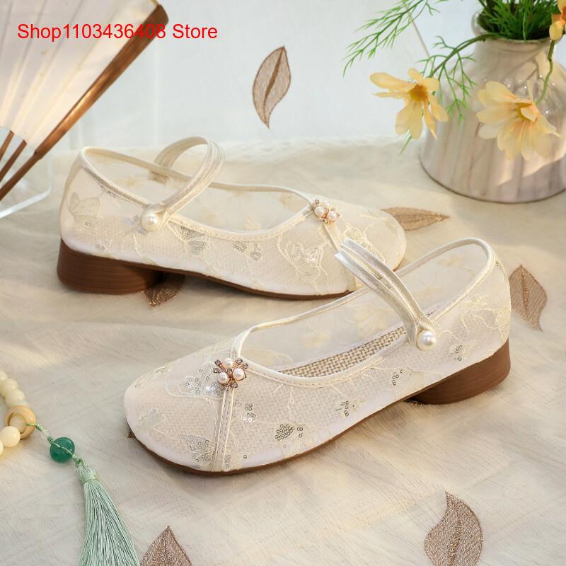 New Mesh Low Heels with Cheong - Ethnic Style ulasan dan harga