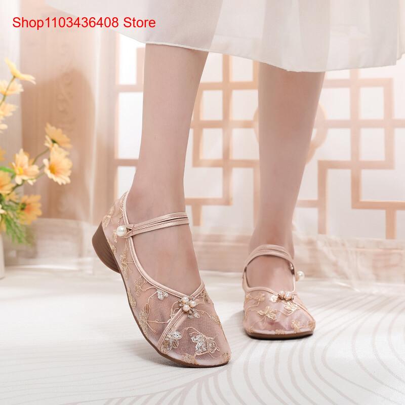 New Mesh Low Heels with Cheong - Ethnic Style ulasan dan harga