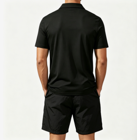 Men's Short-Sleeved Polo Shirt - Ethnic Style ulasan dan harga