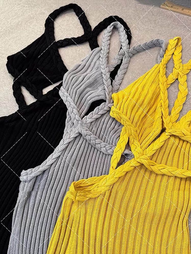 Sexy Knitted Backless Dress Wo - Ethnic Fashion Trends 2026 ulasan dan harga