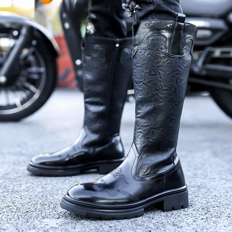 Men's Mid-calf Boots High Qual - Ethnic Fashion In ulasan dan harga