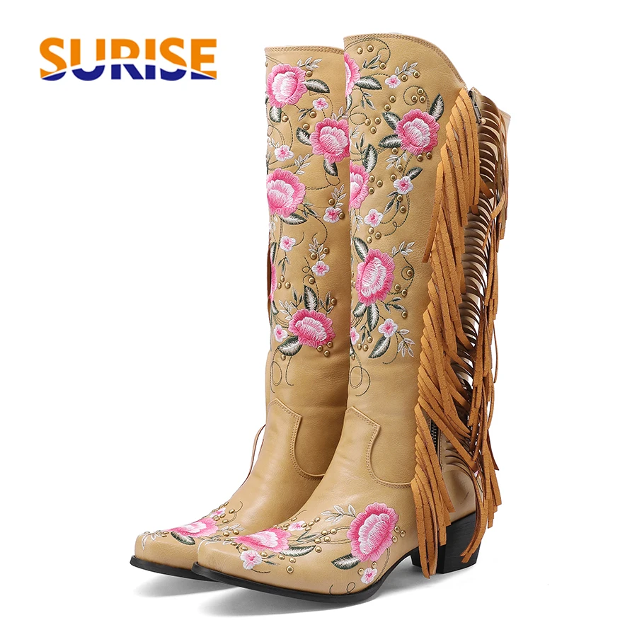 Fashion Embroidery Flower West - Ethnic And Fashion ulasan dan harga