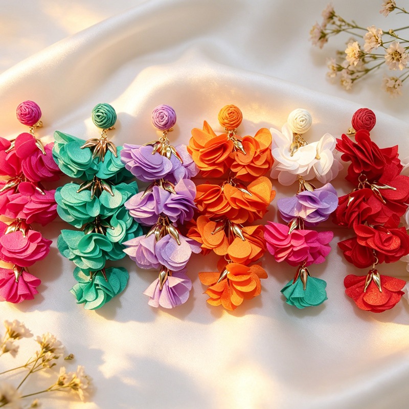 Ethnic Colorful Flower Tassel  - Ethnic Fashion Trends 2026 ulasan dan harga