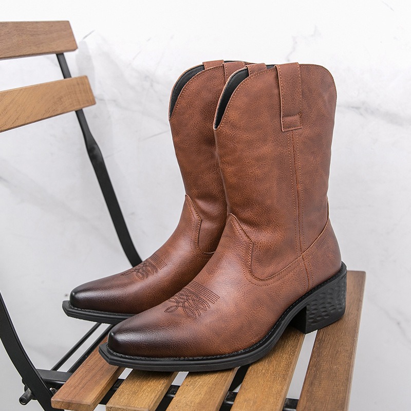 Men Boots Classic Embroidery W - Ethnic Fashion In ulasan dan harga
