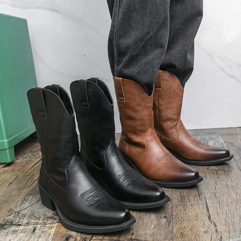 Men Boots Classic Embroidery W - Ethnic Fashion In ulasan dan harga