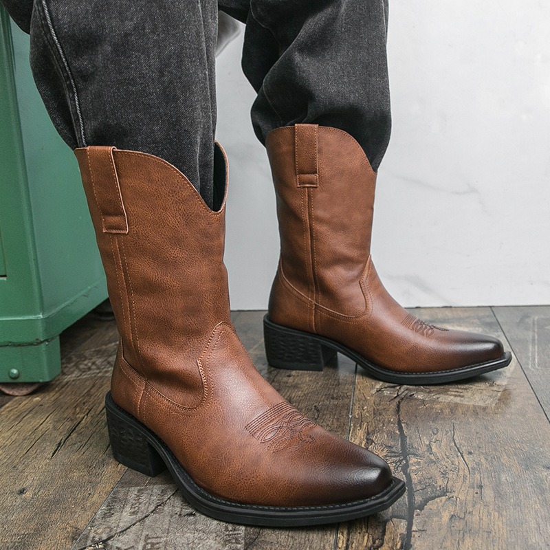 Men Boots Classic Embroidery W - Ethnic Fashion In ulasan dan harga