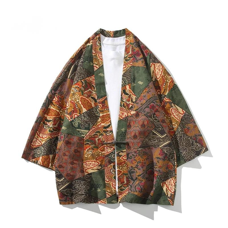 Ethnic Style Print Yukata Men  - Ethnic Fashion In ulasan dan harga
