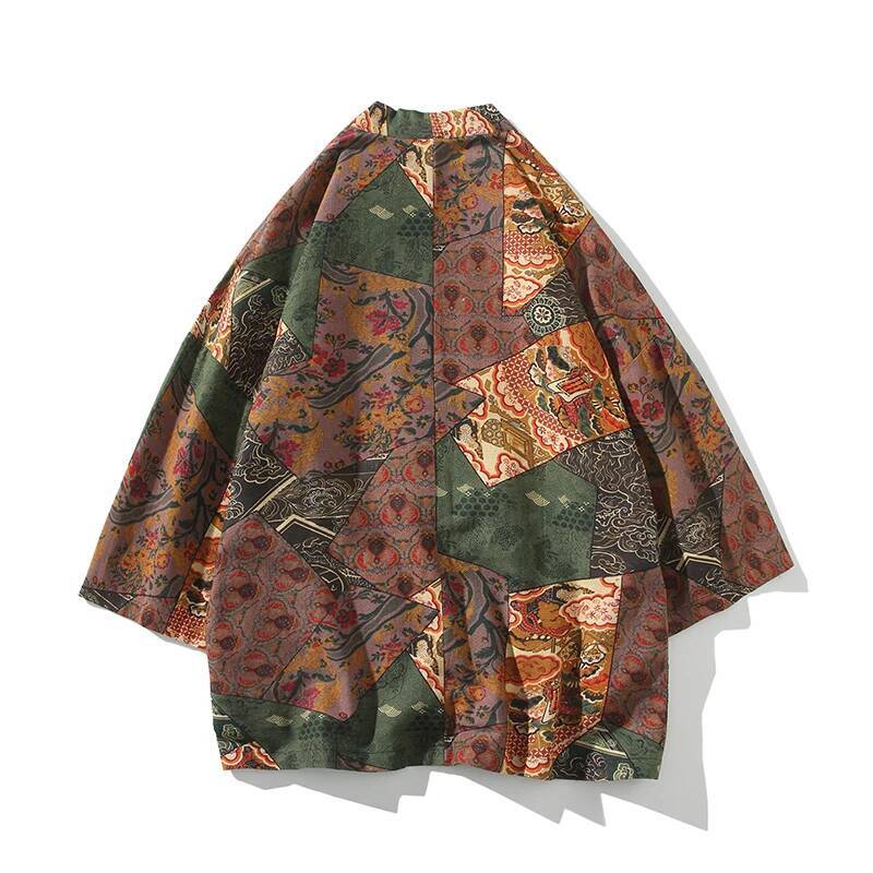 Ethnic Style Print Yukata Men  - Ethnic Fashion In ulasan dan harga