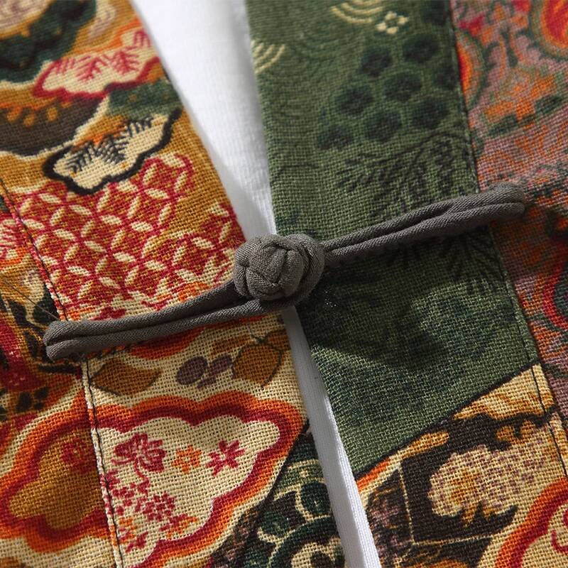 Ethnic Style Print Yukata Men  - Ethnic Fashion In ulasan dan harga